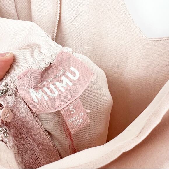 Show Me Your MuMu Jenn Bridesmaid Maxi Dress S Pink - Picture 6 of 7